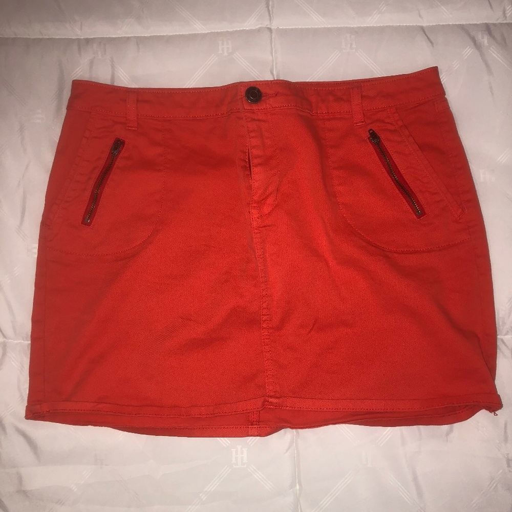 Orange Mini Skirt